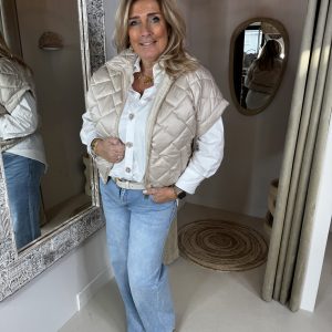 Katoenen Blouse 19565 Mooie Knopen