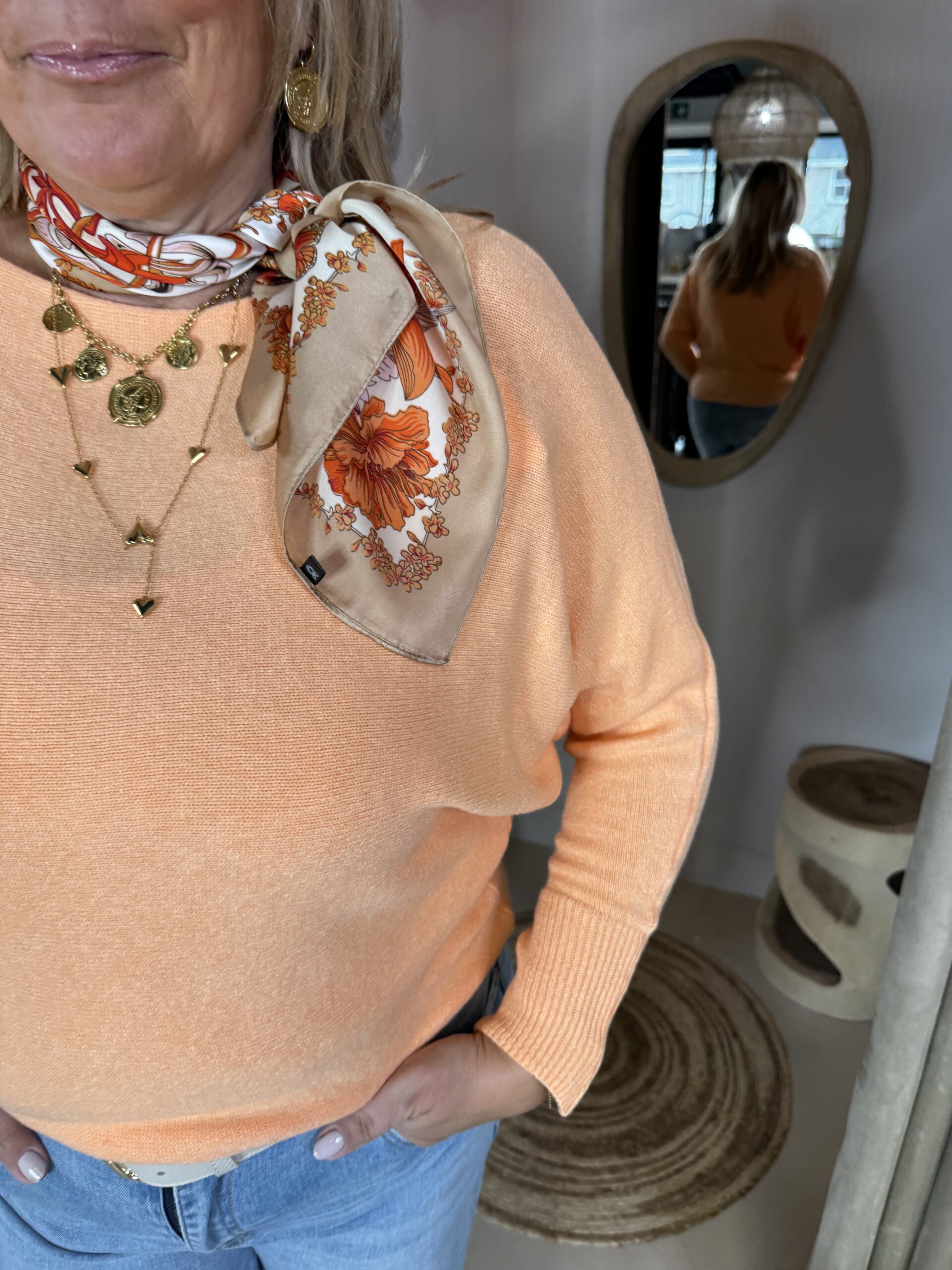 Vleermuis Trui Daisy 0099 Peach