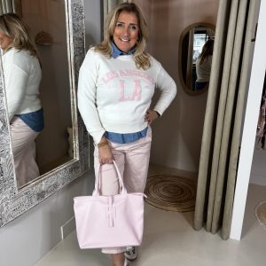 Trui LA 516 Off-White/Roze