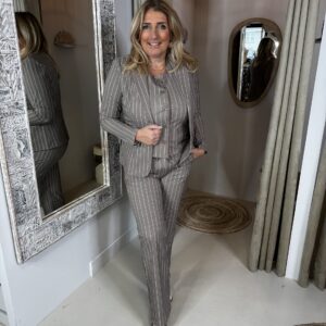 Mi Piace Travelstof Broek 202136 Broek Heavy Classic Stripe Falcon