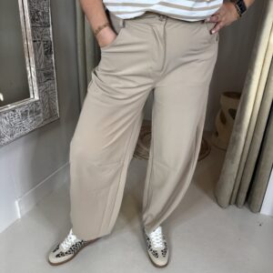 Mi Piace Bonded Travelstof Balloon Broek 202761 Latte