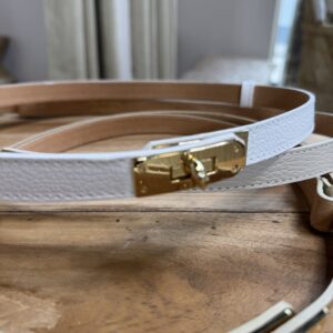 Leren Riem Hanna Wit