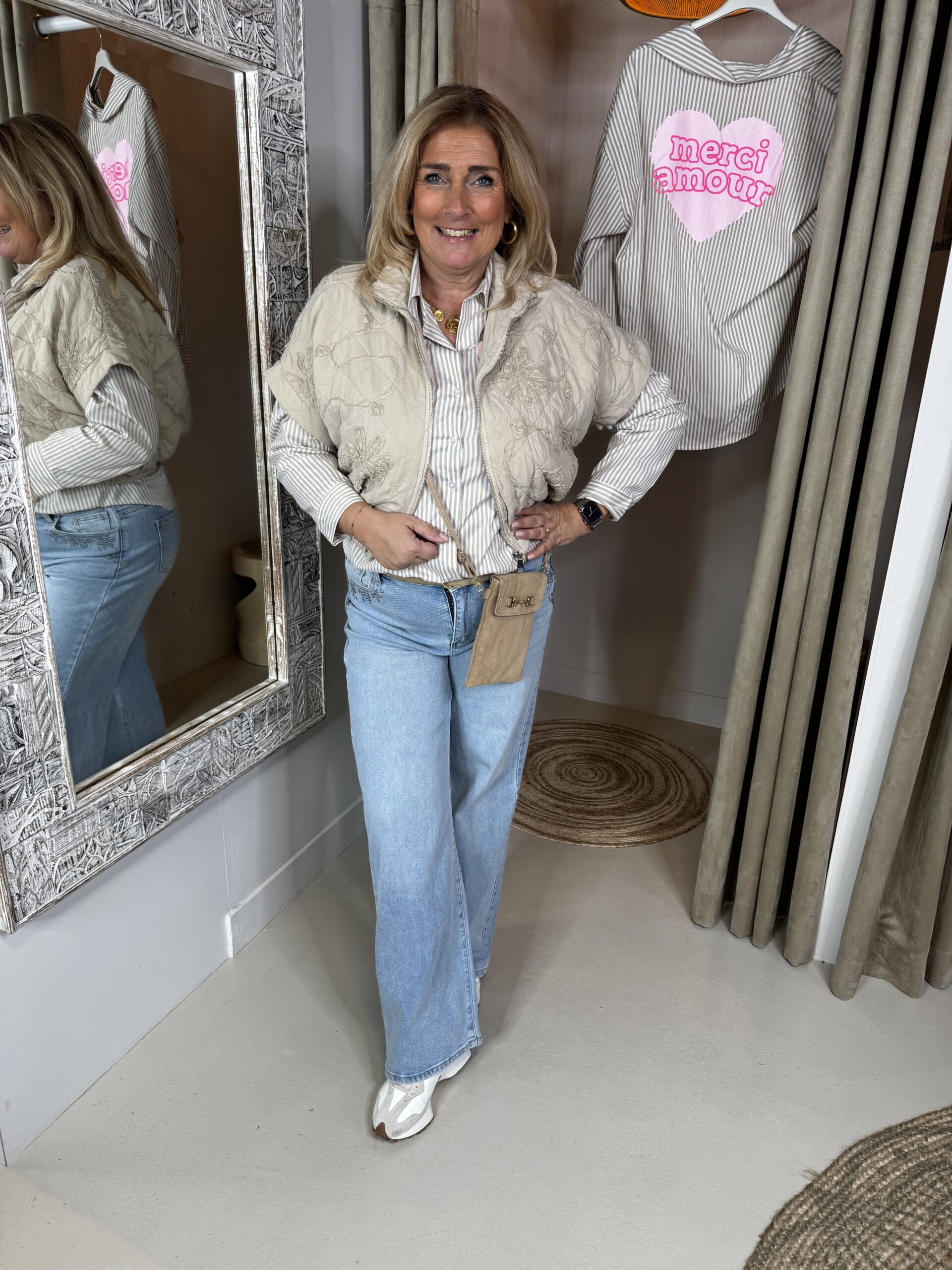 Bodywarmer Dafne Katoen 5312 Beige