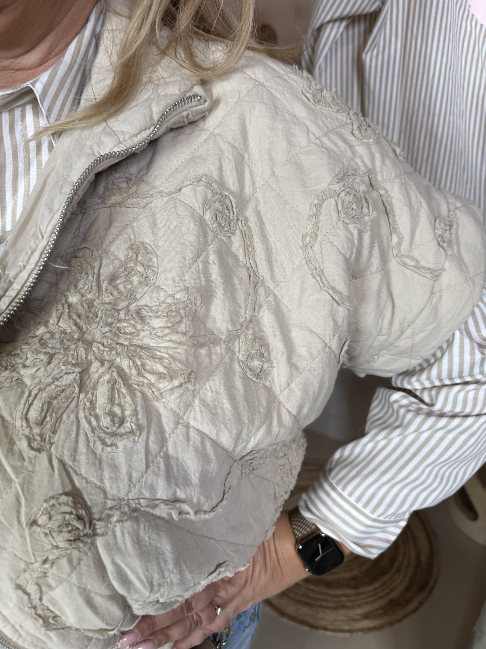 Bodywarmer Dafne Katoen 5312 Beige - Afbeelding 3