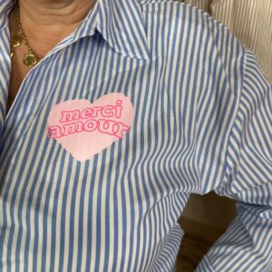 Alternative view of Streep Blouse 2394 Streep Merci Blauw