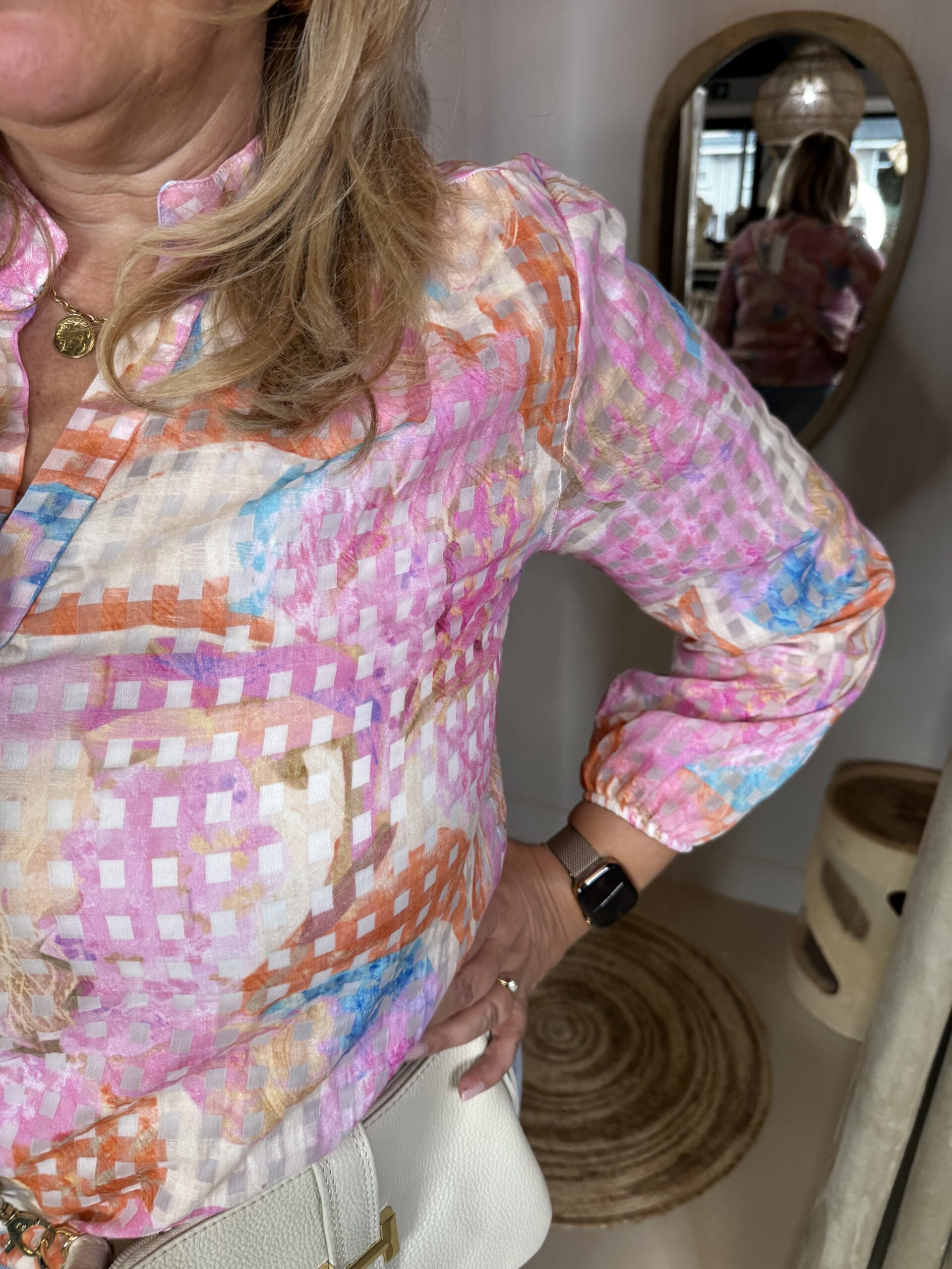 Blouse Djenna 726 Roze Print - Afbeelding 3