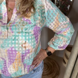 Alternative view of Blouse Djenna 726 Groene Print