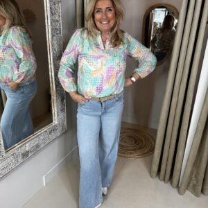 Blouse Djenna 726 Groene Print