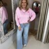 Sweater Q2186 Bissous Zacht Roze