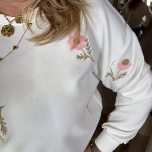 Alternative view of Sweater 77890 Bloemetjes Off-White