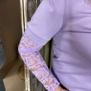 Alternative view of Sweater Kanten Mouw Caitlin 70118 Lila SM en LXL