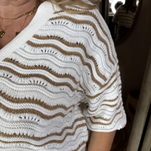 Alternative view of G-Maxx Helmi Kniting Vest Camel/Wool White