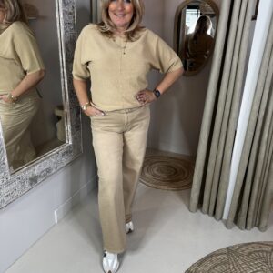 G-Maxx Livey Knitting Top Kint Camel