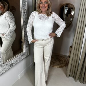 Kanten Top Bobbi Off-White