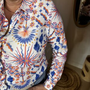 Alternative view of Angelle Milan Travelstof Blouse 1615-1128