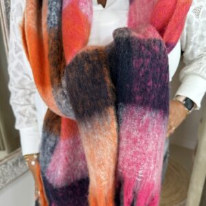 Alternative view of Blok Sjaal E8927 Fuchsia tinten