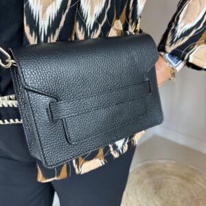 Leren Tas Janice Zwart