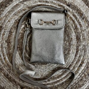 Leren Tas Gwen Goud Horsebit