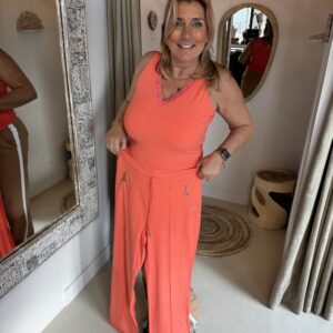 Angelle Milan Travelstof Singlet 2000 Coral