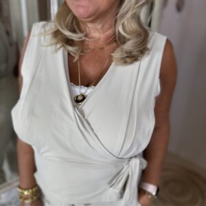 Alternative view of Mi Piace Travelstof Top 202508 Beige