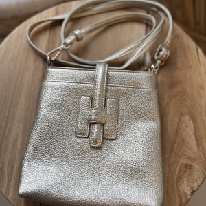 Alternative view of Crossbody Tas 20169 Met H-Gespdetail- Pu Leer Goud