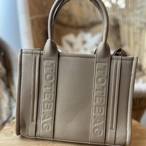 Tote Bag 40086 Small-PU Leer Soil via villaggio