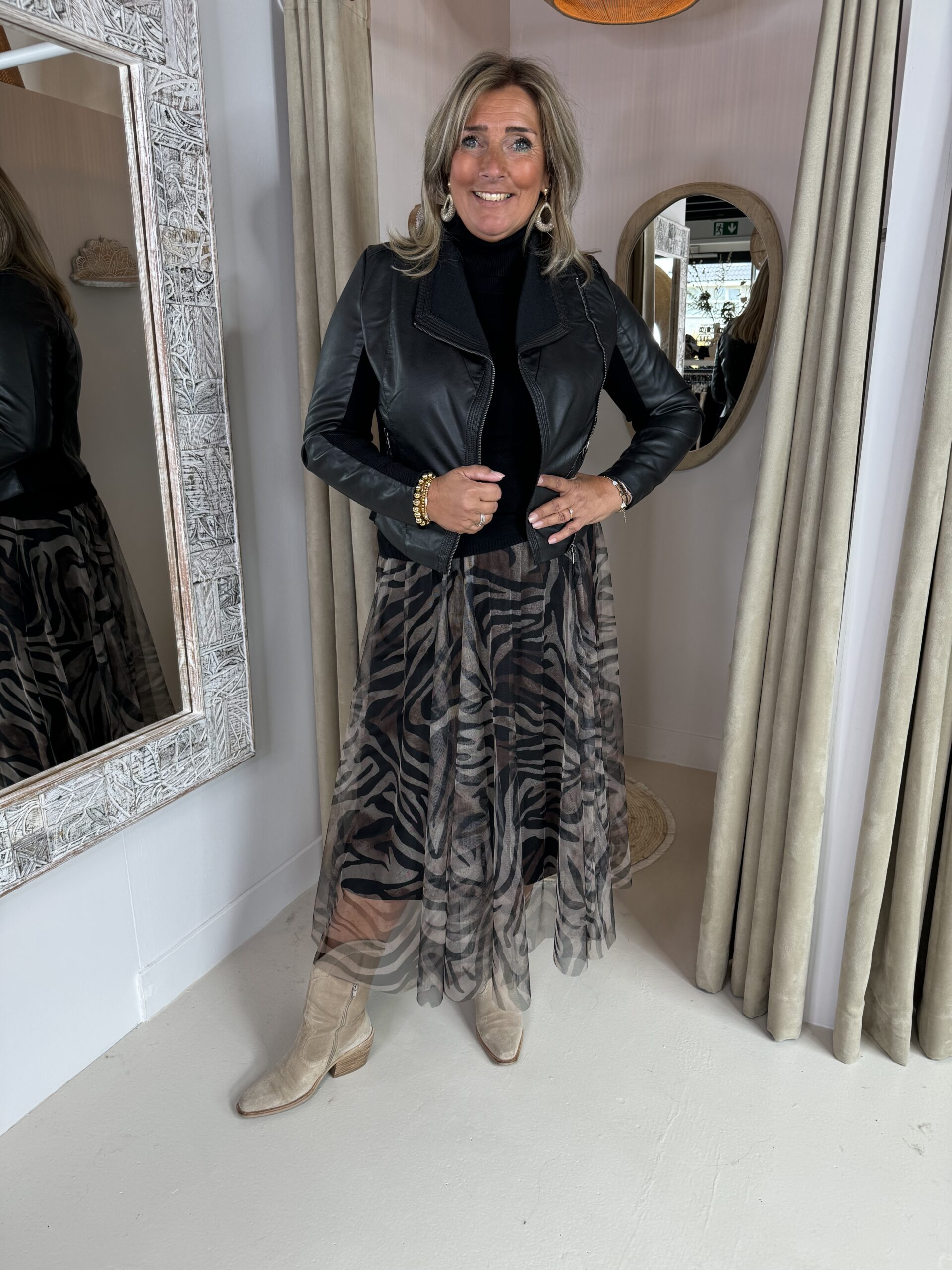 Leatherlook Jasje 6571 Zwart - Afbeelding 6