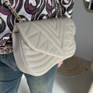 Leren Tas Nela Taupe