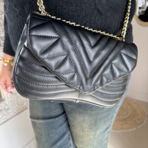 Leren Tas Nela Zwart