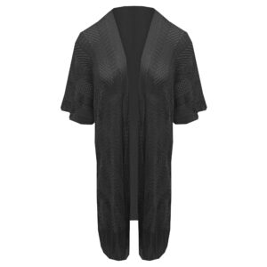 Alternative view of Mouwloos Gehaakt Oversized Vest Taupe 102