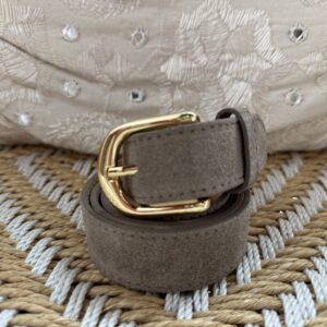 Suede Basis Riem Taupe