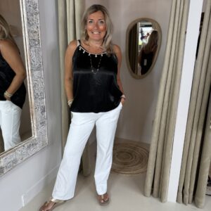 Viscose Top 75051 Shell Zwart