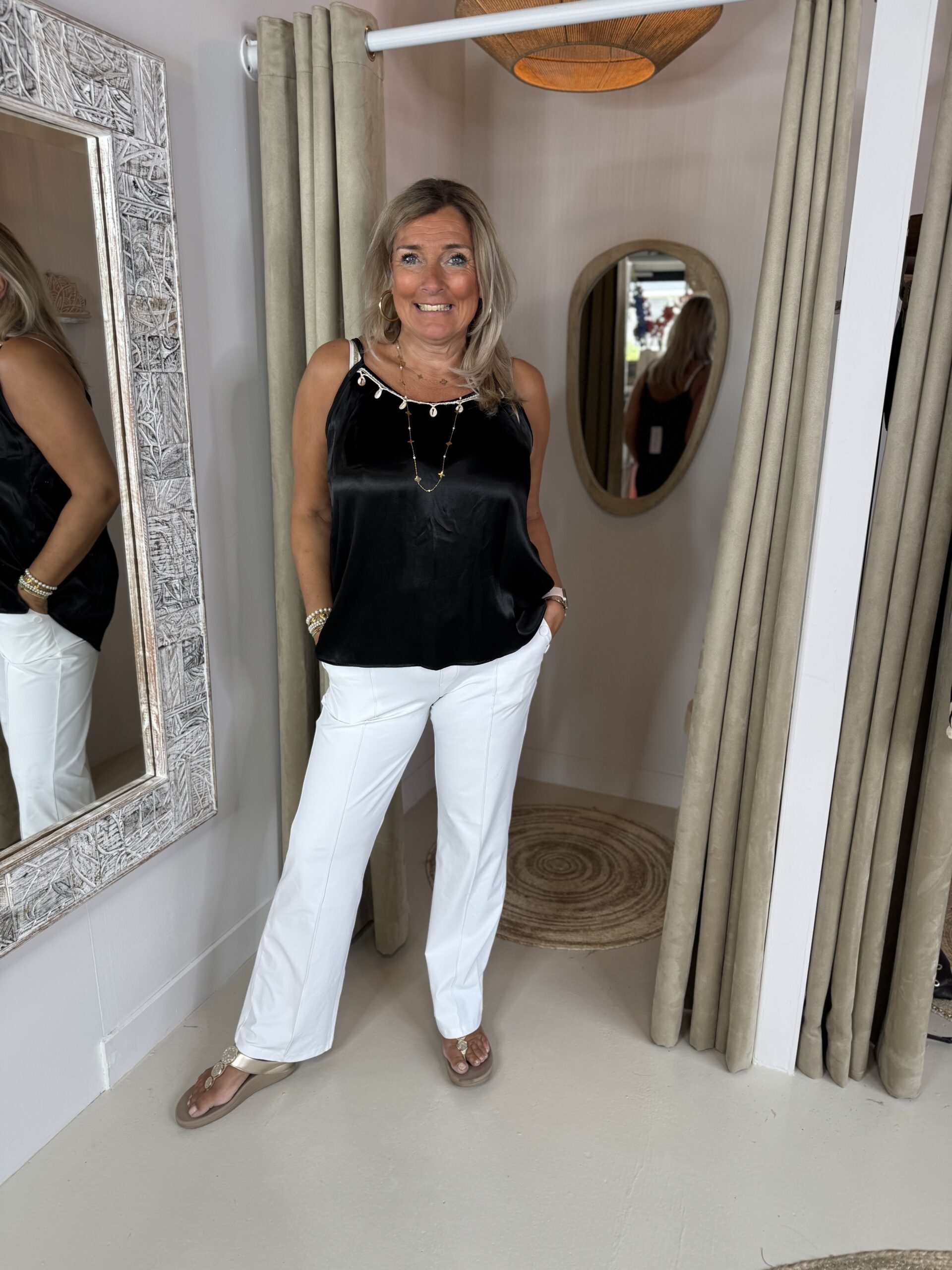 Viscose Top 75051 Shell Zwart