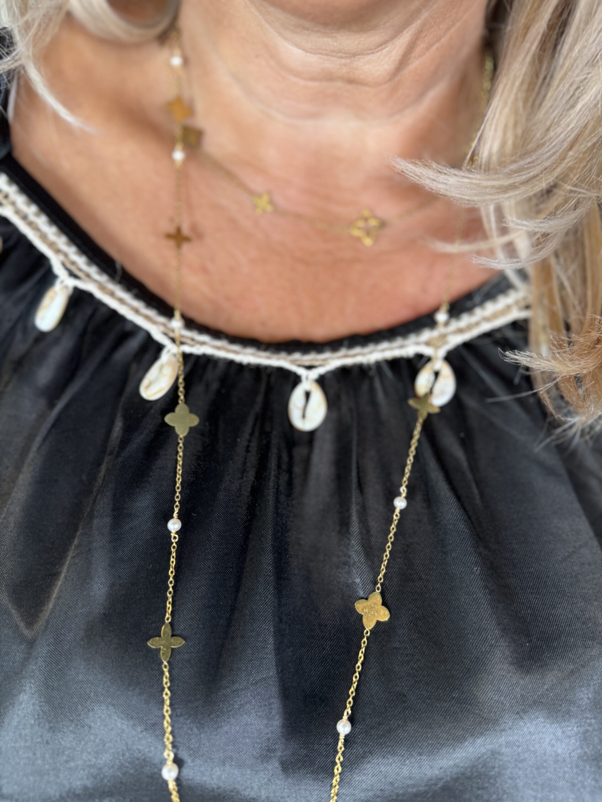 Viscose Top 75051 Shell Zwart - Afbeelding 2