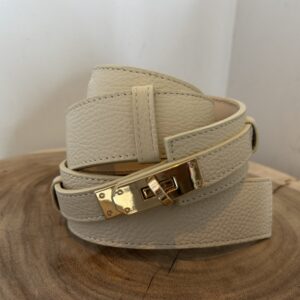 Alternative view of Mooie Dubbele Leren Riem Henna Zwart