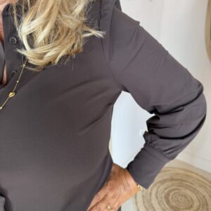 Alternative view of Mi Piace Travelstof Blouse 202037– Espresso