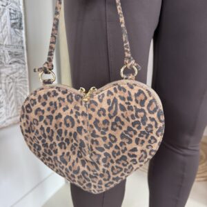 Suede tas Lamour Leopard