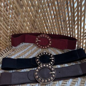 Alternative view of Elastische Riem Anna 007 Zwart