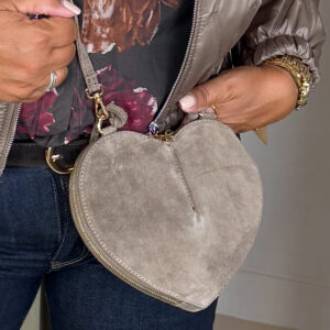 Suede tas Lamour Taupe
