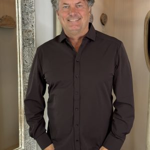 Alternative view of Mi Piace Travelstof Overhemd 202010 Espresso