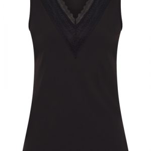 Mi Piace Travelstof Top 202254 Kant Zwart