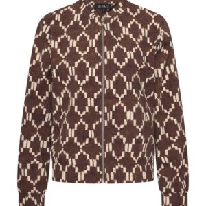 Alternative view of Mi Piace Travelstof Bomber 202463 Espresso Ikat Print