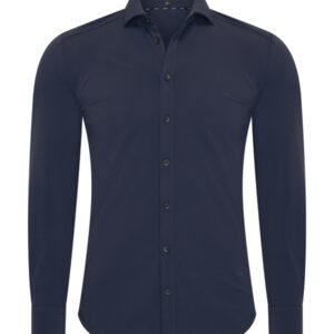 Alternative view of Mi Piace Travelstof Overhemd 202010 Dark Blue Voor HEREN