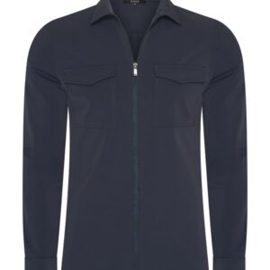 Alternative view of Mi Piace Travelstof Overshirt 202014 Dark Blue Voor HEREN