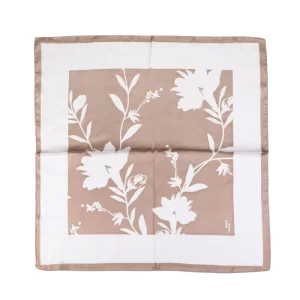 Zijdezacht Vierkant Sjaaltje 70500 Khaki