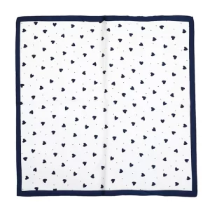 Alternative view of Zijdezacht Vierkant Sjaaltje 70647 Blauwe Hartjes