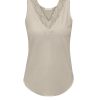 Triple Nine Travelstof Top Lace 6913 Beige via villaggio