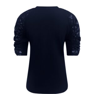 Triple Nine Travelstof Top 6949 Donker Blauw via villaggio