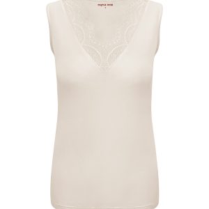 Triple Nine Cashmere Top 9005 Beige via villaggio