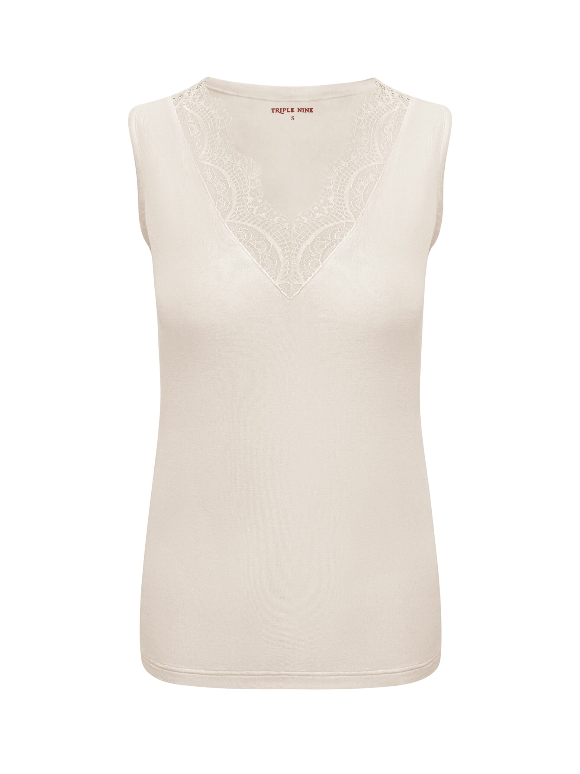 Triple Nine Cashmere Top 9005 Beige via villaggio